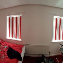 Red and White Blinds