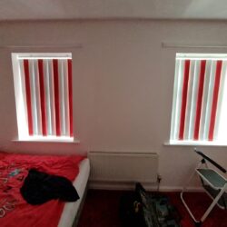 Red and White Blinds