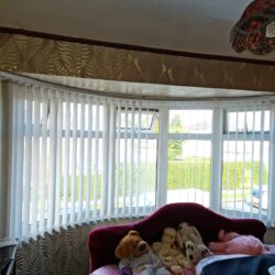 House Bay Window Vertical Blinds